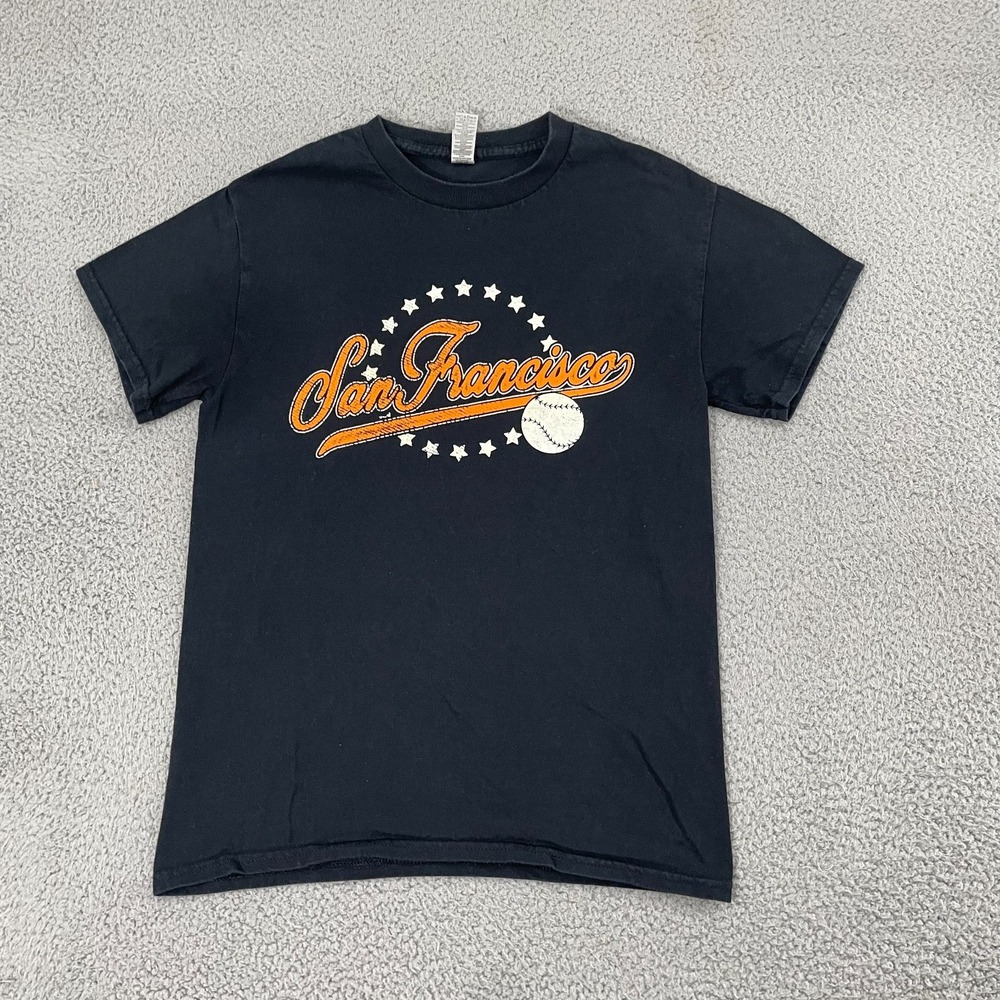 San Francisco Baseball T-Shirt‎ Men S Black Sportswear Short Sleeve